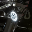 Load image into Gallery viewer, Ciro Turn Signal Insert - Front - Chrome/Clear 45403 - Back View