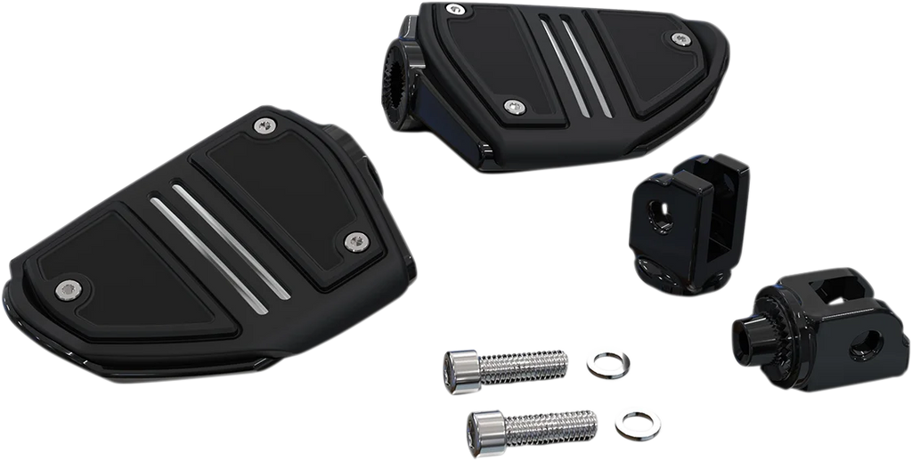Ciro Twin Rail Footpeg - Black - Softail 61427 - Main Product View