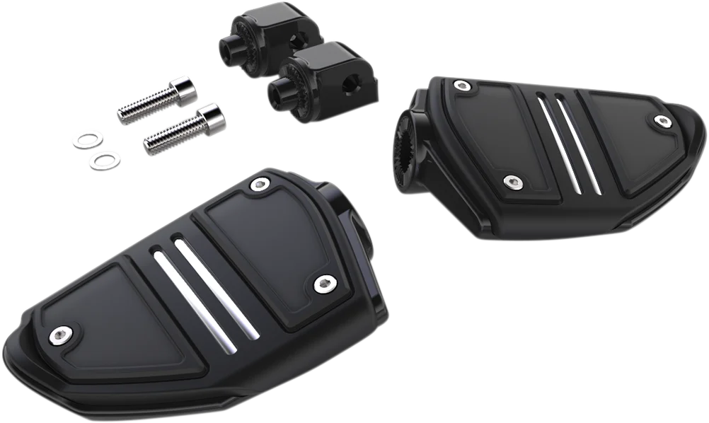 Ciro Twin Rail Footpeg - With Mount - Black - Softail 61426 - Main Product View