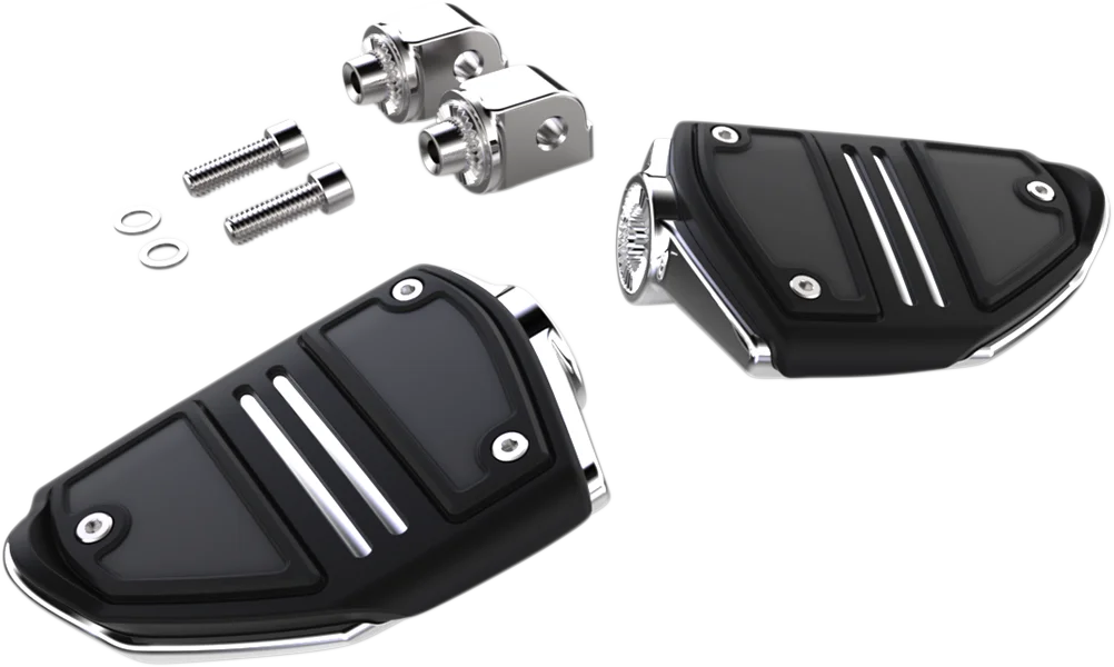 Ciro Twin Rail Footpeg - With Mount - Chrome - Softail 61406 - Main Product View