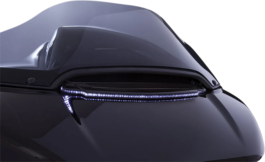 Ciro Vent Trim with LED - 15-20 FLTR - Black 40021 - Detail View