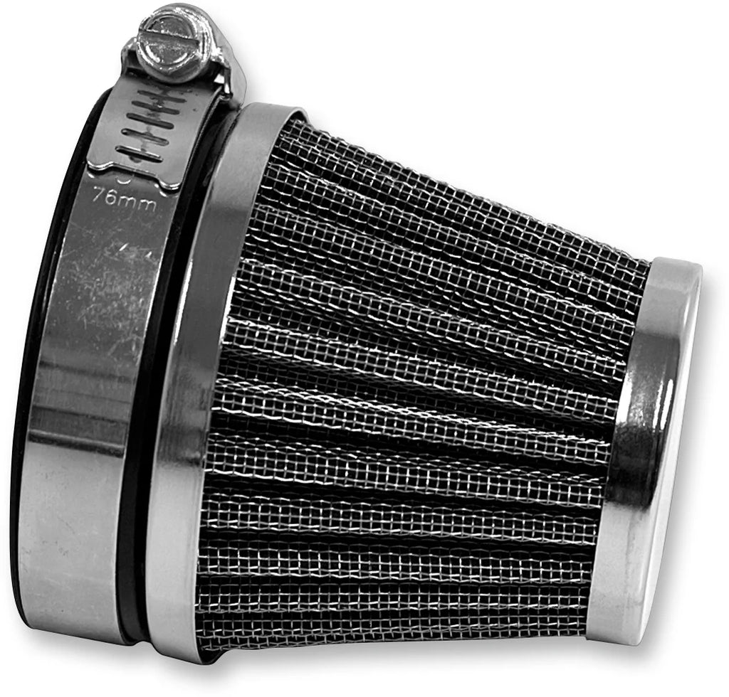 Clamp-On Pod Air Filter - Universal - 48 mm ID - Side View