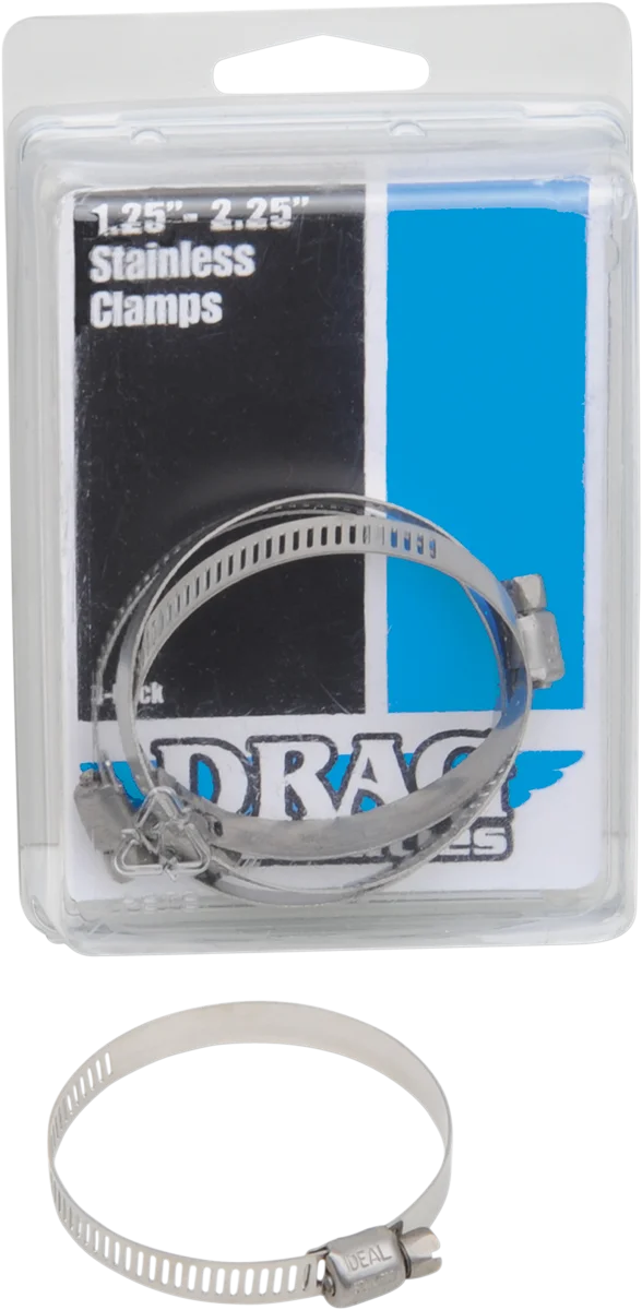 Clamps - Stainless Steel - 2.25"-3.25" DragSpecialties 114-6244 - Side View
