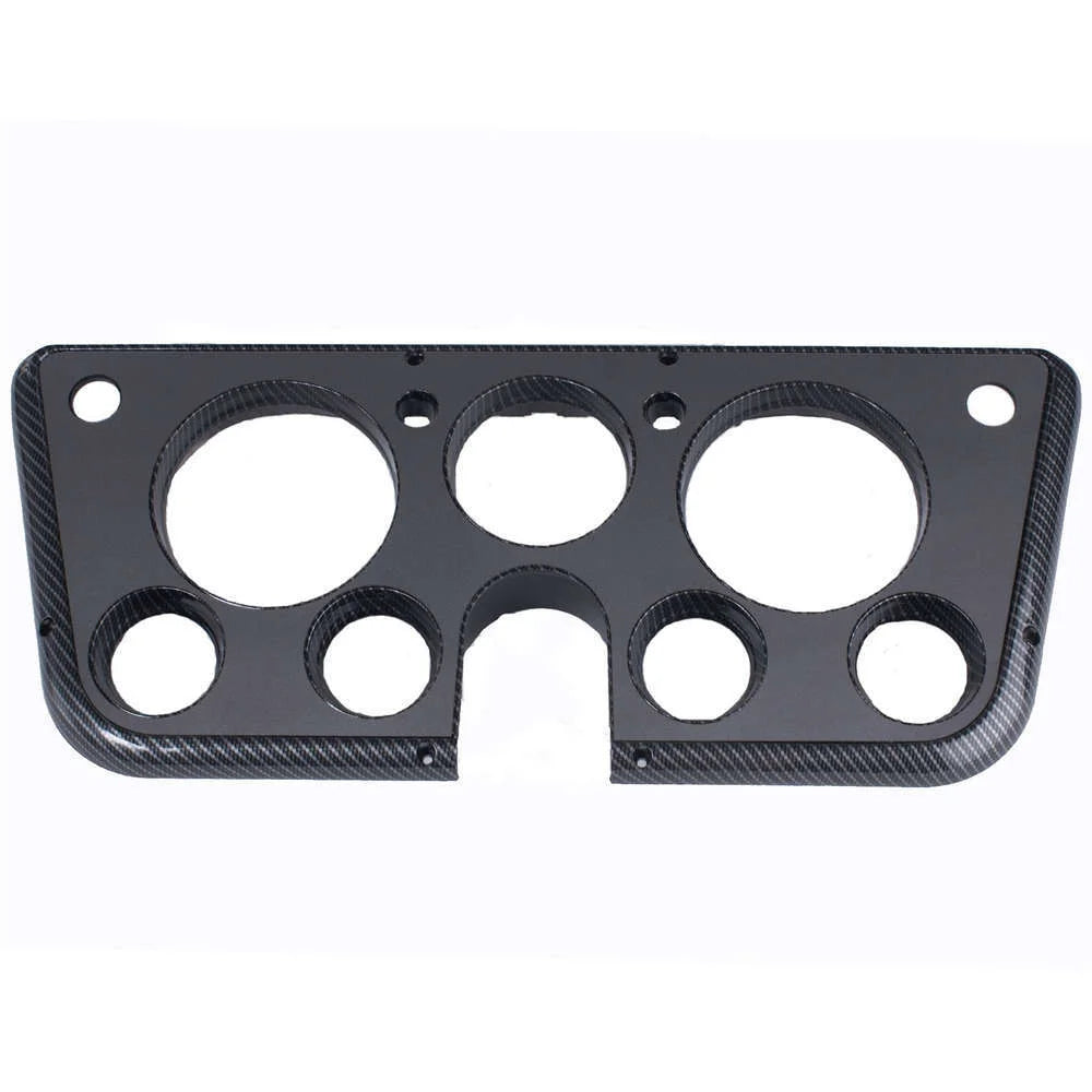 Clayton Machine Works Gauge Bezel 67-72 GM P/U Carbon Fiber With Gray 6772-C