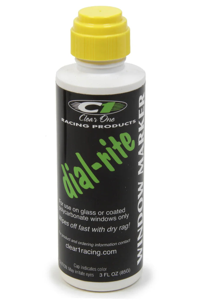 Clear One Dial-in Window Marker Yellow 3oz Dial-Rite DRM2