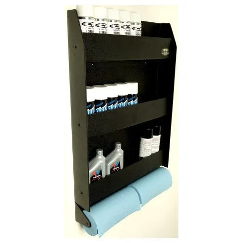 Clear One Door Cabinet w/Paper Towel Rack TC156