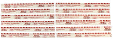 Load image into Gallery viewer, Clevite Plastigage Red Plastigage - 12 Pack - Side View