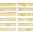 Load image into Gallery viewer, Clevite Plastigage Yellow Plastigage - 12 Pack - Side View