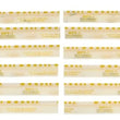 Load image into Gallery viewer, Clevite Plastigage Yellow Plastigage - 12 Pack - Side View