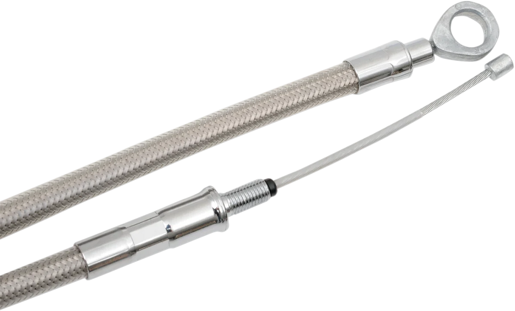 Clutch Cable - Braided DragSpecialties 5322303HE - Side View