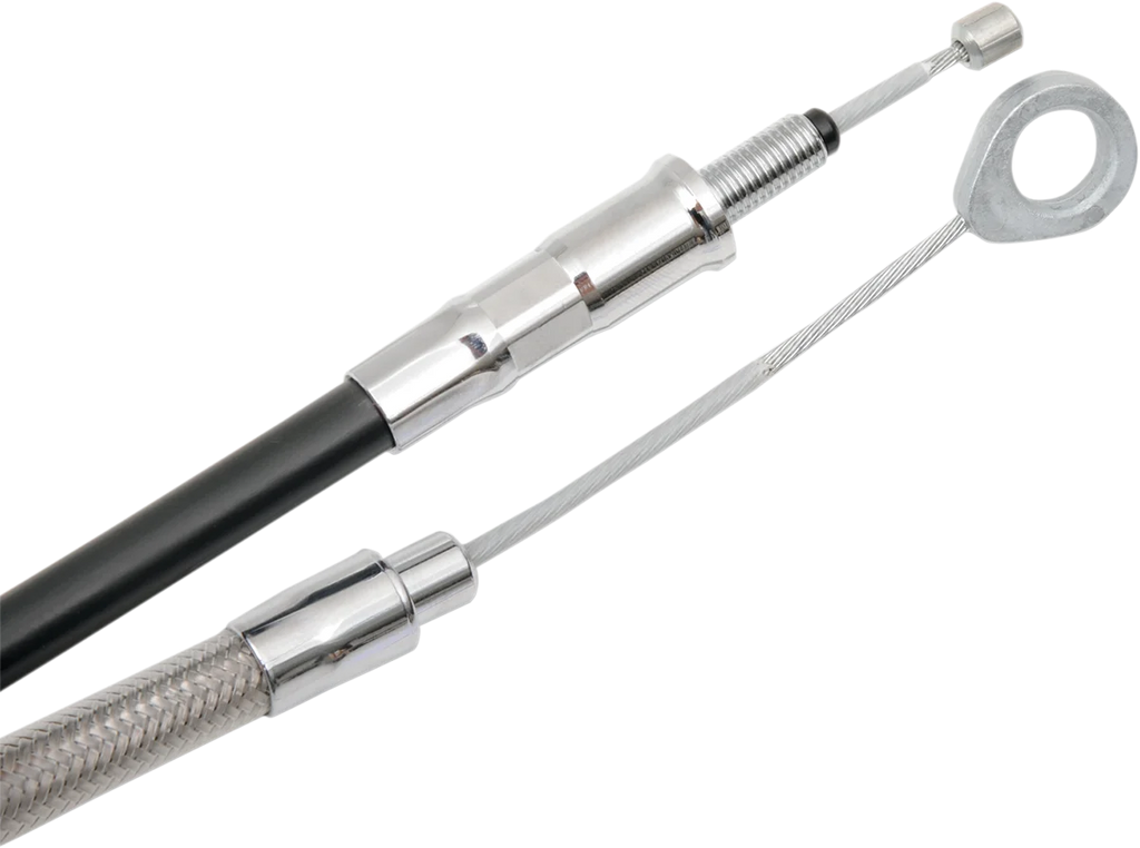 Clutch Cable - Braided DragSpecialties 5322400HE - Side View