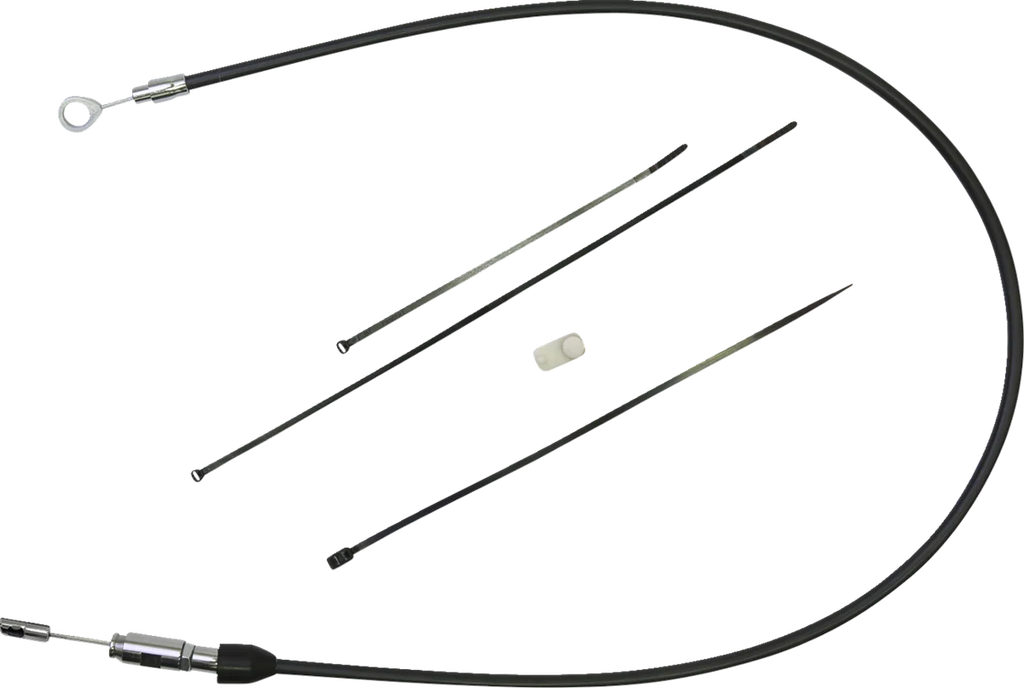 Clutch Cable - Upper - 38" - Black/Chrome DragSpecialties 4323404HE - Main Product View