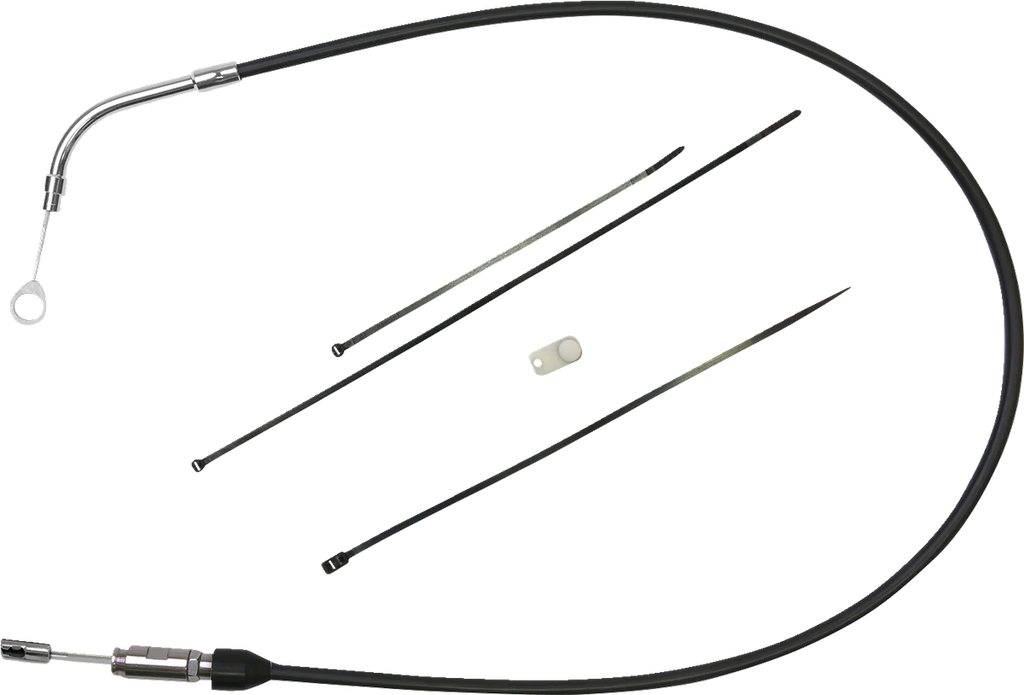 Clutch Cable - Upper - 41" - Black/Chrome DragSpecialties 4323502HE - Main Product View