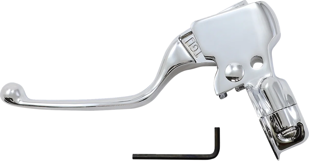 Clutch Lever Assembly - Black DragSpecialties H07-0810MB-2 - Side View