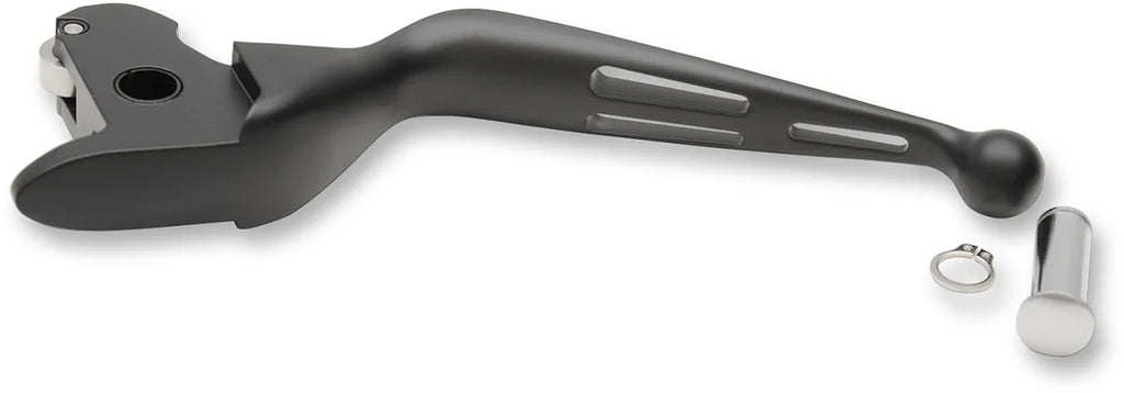 Clutch Lever - Wide Blade - Slotted - Black DragSpecialties H07-0601MB-C - Main Product View
