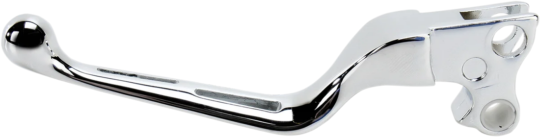 Clutch Lever - Wide Blade - Slotted - Black DragSpecialties H07-0602MB-C - Side View