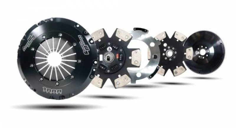 Clutch Masters 2023 Toyota Supra MK5 3.0L Turbo 6-Speed FX1000 Twin Disc Clutch Kit w/Alum. Flywheel - Side View