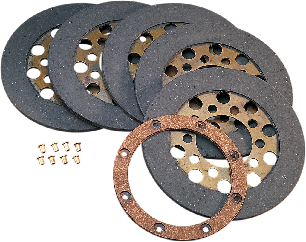 Clutch Plate Kit - '68-E'84 Shovelhead DragSpecialties 17-0010A-BOX - Main Product View