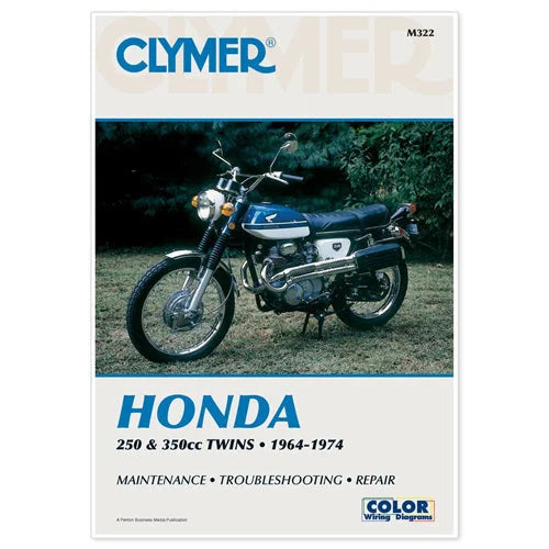 Clymer Shop Manuals CLYMER MANUAL HON 250-350CC TWINS 64-74 CM322