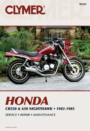 Clymer Shop Manuals CLYMER MANUAL HONDA CB550 & 650 NIGHTHAWK 1983-1985 CM345