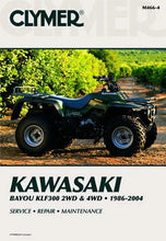 Load image into Gallery viewer, Clymer Shop Manuals CLYMER MANUAL KAW BAYOU KLF300 2WD &amp; 4WD 86-04 CM4664