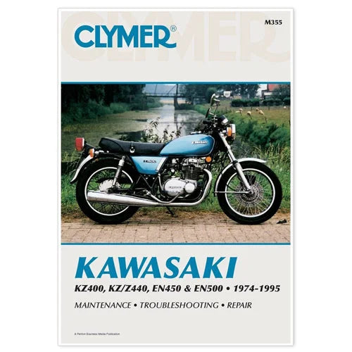 Clymer Shop Manuals CLYMER MANUAL KAW KZ400/Z440 EN450/500 74-95 CM355