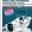Load image into Gallery viewer, Clymer Shop Manuals CLYMER MANUAL, MERC 4-STROKE OB 75-225HP 01-03 CB712