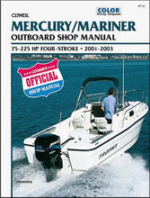 Load image into Gallery viewer, Clymer Shop Manuals CLYMER MANUAL, MERC 4-STROKE OB 75-225HP 01-03 CB712