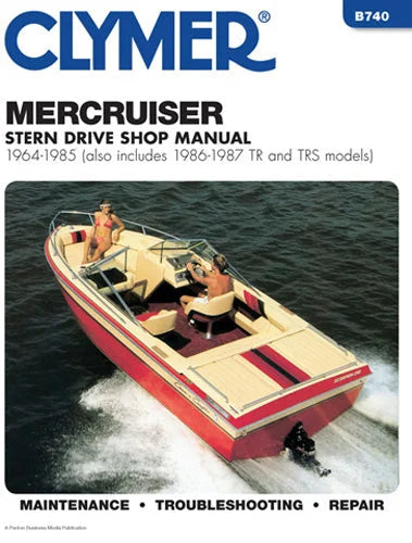 Clymer Shop Manuals CLYMER MANUAL, MERCRUISER STRN DRV 64-1985 CB740