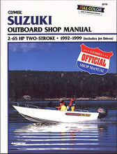 Load image into Gallery viewer, Clymer Shop Manuals CLYMER MANUAL, SUZ 2-STROKE OB 2-65 HP 92-99 CB778