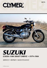 Load image into Gallery viewer, Clymer Shop Manuals CLYMER MANUAL SUZ GS850-1100 SHAFT DRV 79-84 CM376