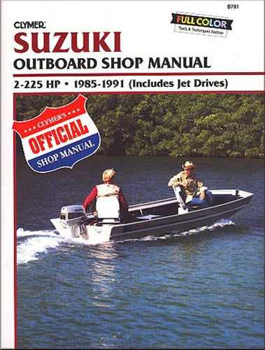 Clymer Shop Manuals CLYMER MANUAL, SUZUKI 2-225 HP OB & JT D85-91 CB781