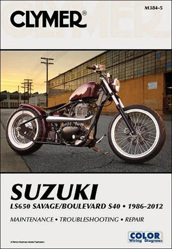 Clymer Shop Manuals CLYMER MANUAL SUZUKI LS650 SAVAGE/BOULEVARD S40 CM3845