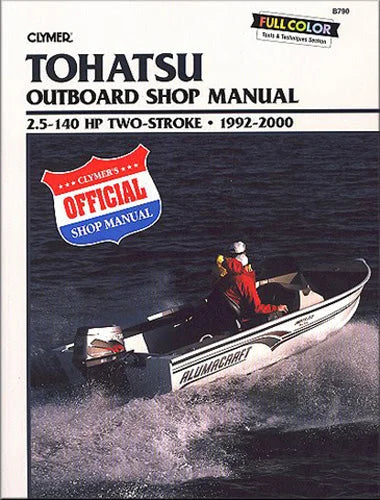 Clymer Shop Manuals CLYMER MANUAL, TOHATSU 2.5-140HP 2-STROKE OB 92-00 CB790