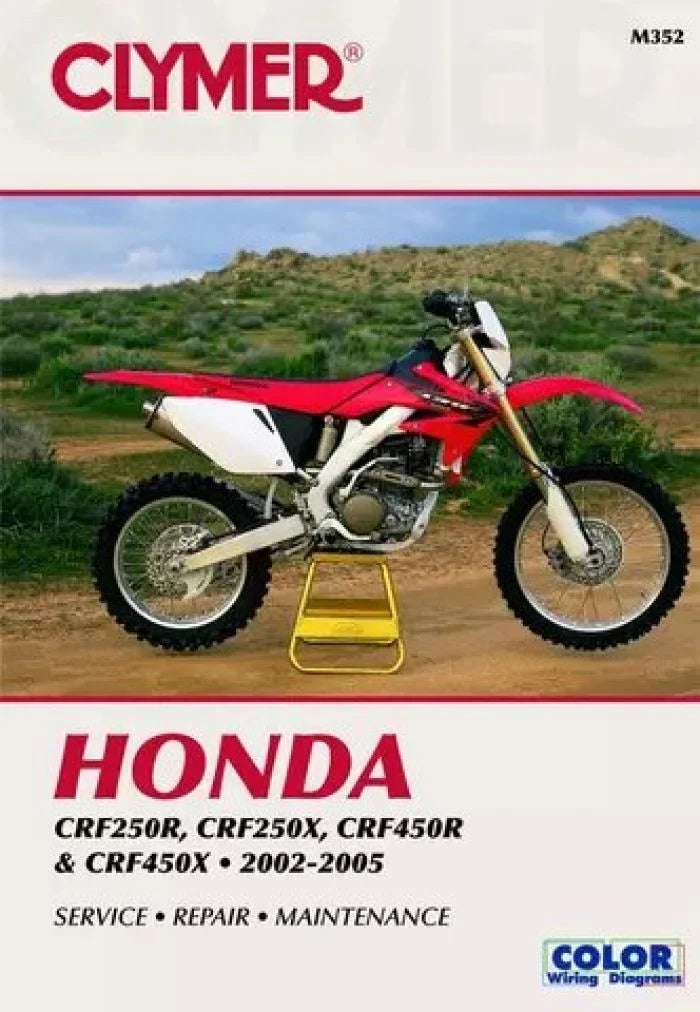 Clymer Shop Manuals SERVICE MANUAL - (05) CRF250R/CRF250X/CRF450X, CRF450R (02-05) CM352