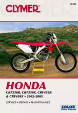 Load image into Gallery viewer, Clymer Shop Manuals SERVICE MANUAL - (05) CRF250R/CRF250X/CRF450X, CRF450R (02-05) CM352