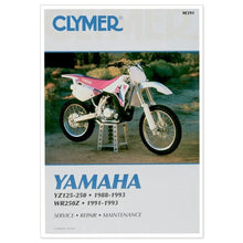 Load image into Gallery viewer, Clymer Shop Manuals SERVICE MANUAL YAMAHA YZ125-250, WR250Z CM391