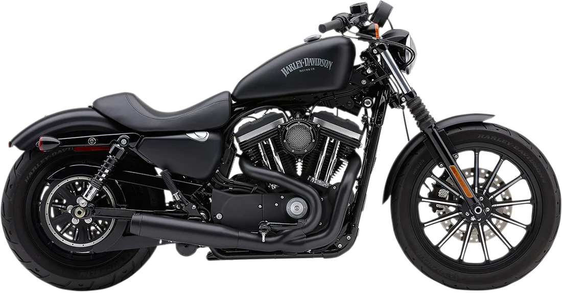 Cobra 2-into-1 El Diablo Exhaust System - Black - 3-1/2" 6492B - Side View