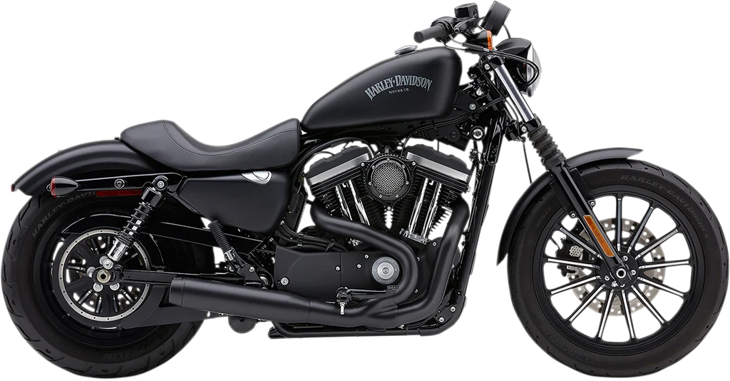 Cobra 2-into-1 El Diablo Exhaust System - Black - 3-1/2" 6492B - Side View