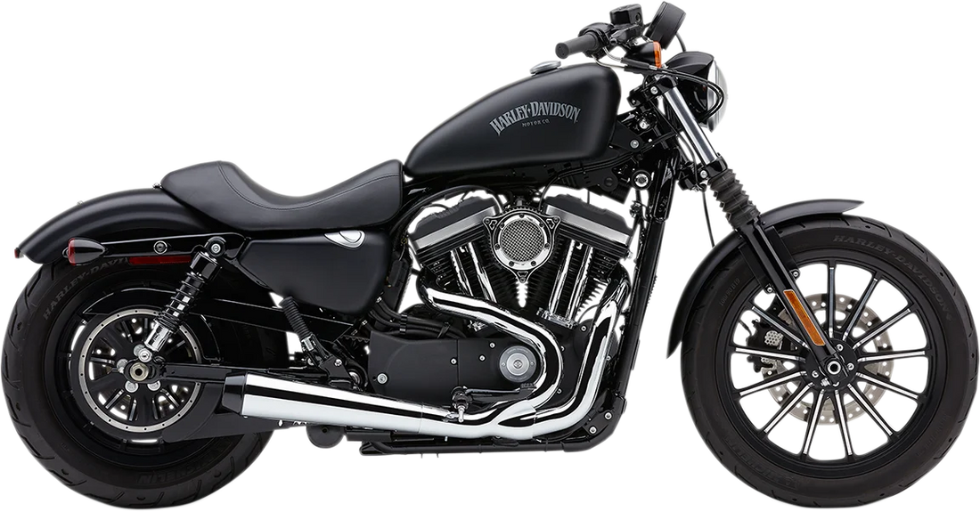 Cobra 2-into-1 El Diablo Exhaust System - Black - 4" 6472B - Side View