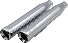 Load image into Gallery viewer, Cobra 3" Neighbor Hater Mufflers for '91-'17 Dyna - Chrome 6045 - Main Product View