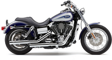 Load image into Gallery viewer, Cobra 3" Neighbor Hater Mufflers for '91-'17 Dyna - Chrome 6045 - Side View