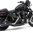 Load image into Gallery viewer, Cobra 3" Neighbor Hater Mufflers for XL - Black 6086RB - Side View