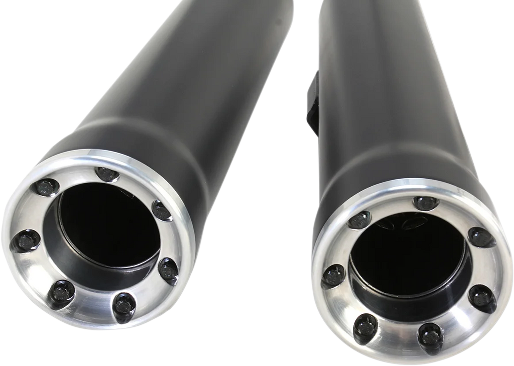 Cobra 3" RPT Mufflers - Black 6051B - Back View