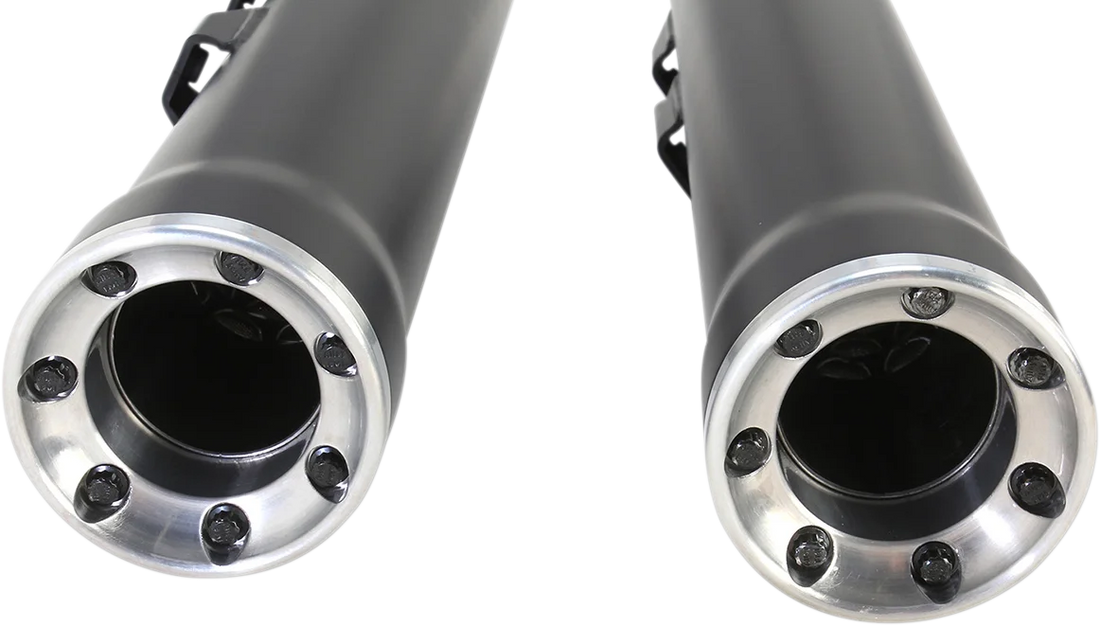 Cobra 3" RPT Mufflers - Black 6052B - Back View
