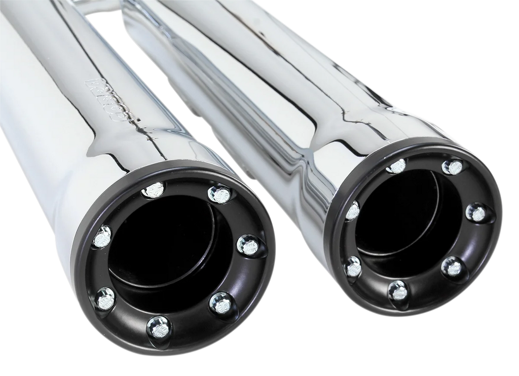 Cobra 3" RPT Mufflers - Chrome 6050 - Side View