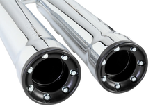 Load image into Gallery viewer, Cobra 3" RPT Mufflers - Chrome 6050 - Side View