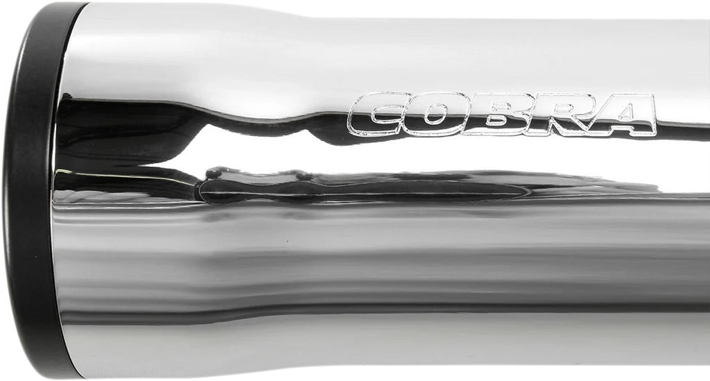 Cobra 3" RPT Mufflers - Chrome 6050 - Back View