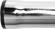 Load image into Gallery viewer, Cobra 3" RPT Mufflers - Chrome 6050 - Back View