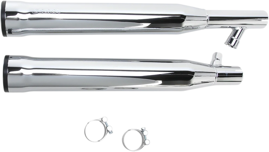 Cobra 3" RPT Mufflers - Chrome 6050 - Installation View